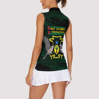 Sao Tome and Principe Women Sleeveless Polo Shirt Coat Of Arms Style