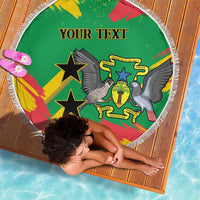Custom Sao Tome and Principe Football Beach Blanket Selecao dos Falcoes e Papagaios