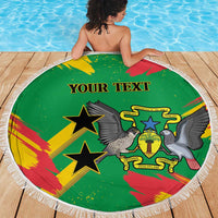 Custom Sao Tome and Principe Football Beach Blanket Selecao dos Falcoes e Papagaios