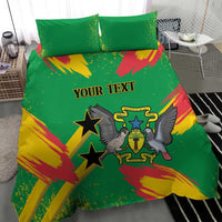 Custom Sao Tome and Principe Football Bedding Set Selecao dos Falcoes e Papagaios