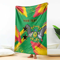Custom Sao Tome and Principe Football Blanket Selecao dos Falcoes e Papagaios