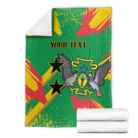 Custom Sao Tome and Principe Football Blanket Selecao dos Falcoes e Papagaios