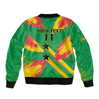 Custom Sao Tome and Principe Football Bomber Jacket Selecao dos Falcoes e Papagaios