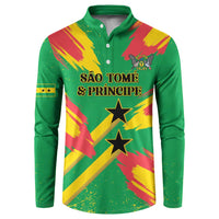 Custom Sao Tome and Principe Football Button Sweatshirt Selecao dos Falcoes e Papagaios