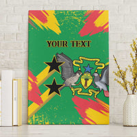 Custom Sao Tome and Principe Football Canvas Wall Art Selecao dos Falcoes e Papagaios