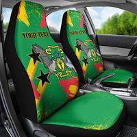 Custom Sao Tome and Principe Football Car Seat Cover Selecao dos Falcoes e Papagaios