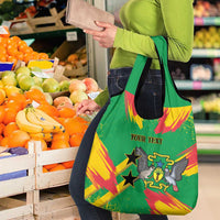 Custom Sao Tome and Principe Football Grocery Bag Selecao dos Falcoes e Papagaios