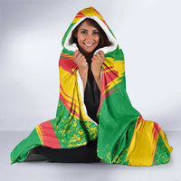 Custom Sao Tome and Principe Football Hooded Blanket Selecao dos Falcoes e Papagaios