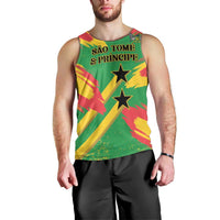 Custom Sao Tome and Principe Football Men Tank Top Selecao dos Falcoes e Papagaios
