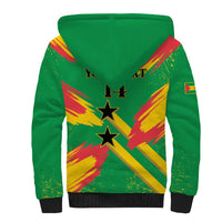 Custom Sao Tome and Principe Football Sherpa Hoodie Selecao dos Falcoes e Papagaios