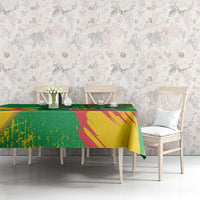 Custom Sao Tome and Principe Football Tablecloth Selecao dos Falcoes e Papagaios