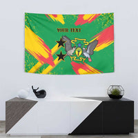 Custom Sao Tome and Principe Football Tapestry Selecao dos Falcoes e Papagaios