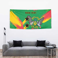 Custom Sao Tome and Principe Football Tapestry Selecao dos Falcoes e Papagaios