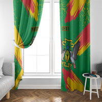 Custom Sao Tome and Principe Football Window Curtain Selecao dos Falcoes e Papagaios