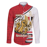 Egypt Revolution Day Family Matching Puletasi and Hawaiian Shirt Coat of Arms Egyptian Pattern