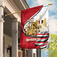 Egypt Revolution Day Garden Flag Coat of Arms Egyptian Pattern