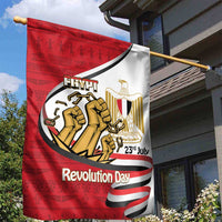 Egypt Revolution Day Garden Flag Coat of Arms Egyptian Pattern