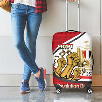 Egypt Revolution Day Luggage Cover Coat of Arms Egyptian Pattern