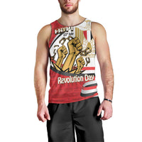 Egypt Revolution Day Men Tank Top Coat of Arms Egyptian Pattern