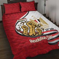 Egypt Revolution Day Quilt Bed Set Coat of Arms Egyptian Pattern