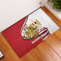 Egypt Revolution Day Rubber Doormat Coat of Arms Egyptian Pattern