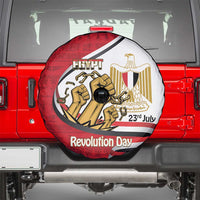 Egypt Revolution Day Spare Tire Cover Coat of Arms Egyptian Pattern