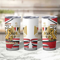 Egypt Revolution Day Tumbler Cup Coat of Arms Egyptian Pattern