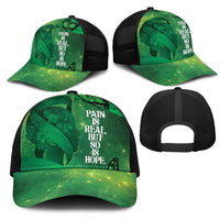 World Mental Health Awareness Month Mesh Trucker Cap Warriors Brave Strong Galaxy Vibes - Wonder Print Shop