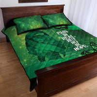 World Mental Health Awareness Month Quilt Bed Set Warriors Brave Strong Galaxy Vibes