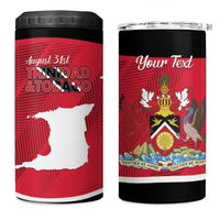 Personalized Trinidad and Tobago Independence Day 4 in 1 Can Cooler Tumbler August 31st Proud - Wonder Print Shop