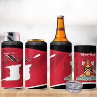 Personalized Trinidad and Tobago Independence Day 4 in 1 Can Cooler Tumbler August 31st Proud - Wonder Print Shop