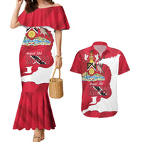 Personalized Trinidad and Tobago Independence Day Couples Matching Mermaid Dress and Hawaiian Shirt August 31st Proud - Wonder Print Shop
