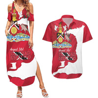 Personalized Trinidad and Tobago Independence Day Couples Matching Summer Maxi Dress and Hawaiian Shirt August 31st Proud - Wonder Print Shop