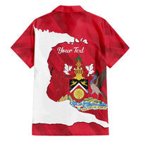 Personalized Trinidad and Tobago Independence Day Family Matching Off The Shoulder Long Sleeve Dress and Hawaiian Shirt August 31st Proud - Wonder Print Shop