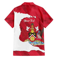 Personalized Trinidad and Tobago Independence Day Family Matching Short Sleeve Bodycon Dress and Hawaiian Shirt August 31st Proud - Wonder Print Shop