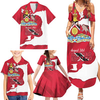 Personalized Trinidad and Tobago Independence Day Family Matching Summer Maxi Dress and Hawaiian Shirt August 31st Proud - Wonder Print Shop