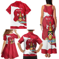 Personalized Trinidad and Tobago Independence Day Family Matching Tank Maxi Dress and Hawaiian Shirt August 31st Proud - Wonder Print Shop