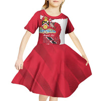 Personalized Trinidad and Tobago Independence Day Kid Short Sleeve Dress August 31st Proud - Wonder Print Shop