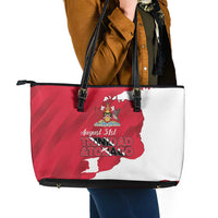 Trinidad and Tobago Independence Day Leather Tote Bag August 31st Proud - Wonder Print Shop