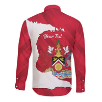 Personalized Trinidad and Tobago Independence Day Long Sleeve Button Shirt August 31st Proud - Wonder Print Shop