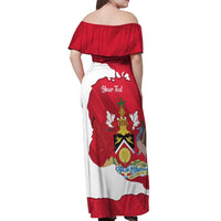 Personalized Trinidad and Tobago Independence Day Off Shoulder Maxi Dress August 31st Proud - Wonder Print Shop