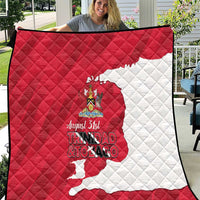 Trinidad and Tobago Independence Day Quilt August 31st Proud - Wonder Print Shop