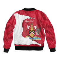 Personalized Trinidad and Tobago Independence Day Sleeve Zip Bomber Jacket August 31st Proud - Wonder Print Shop
