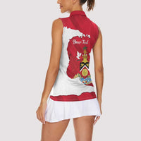 Personalized Trinidad and Tobago Independence Day Women Sleeveless Polo Shirt August 31st Proud - Wonder Print Shop