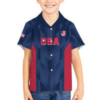 Custom USA Cricket Family Matching Off Shoulder Short Dress and Hawaiian Shirt Go United States Simple Version - Wonder Print Shop