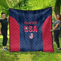 Custom USA Cricket Quilt Go United States Simple Version - Wonder Print Shop