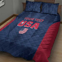 Custom USA Cricket Quilt Bed Set Go United States Simple Version - Wonder Print Shop