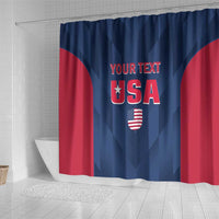 Custom USA Cricket Shower Curtain Go United States Simple Version