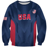 Custom USA Cricket Sweatshirt Go United States Simple Version - Wonder Print Shop