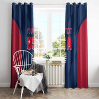Custom USA Cricket Window Curtain Go United States Simple Version - Wonder Print Shop